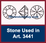 Swarovski Fancy Stone Pear 1028 in Setting